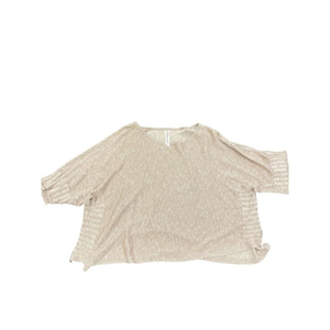 Anthropologie Alicia Shimmer‎ Pullover Women’s Small Drop 3/4 sleeve Linen Blend